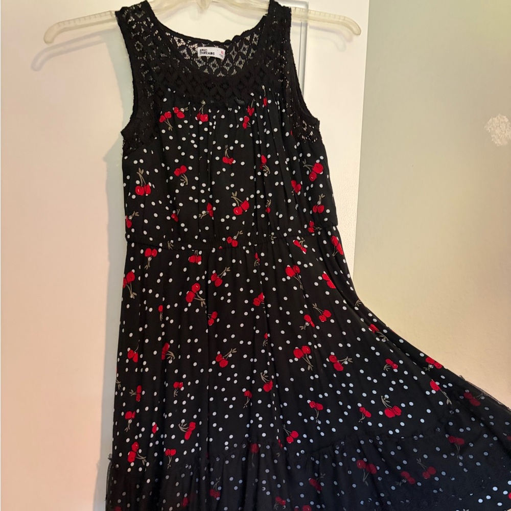 Epic Threads Black Lace cherry dress NWOT